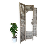 Vintage louvered slat screen
