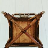 Wooden and rattan child armchair