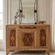Art Deco Sideboard in Walnut Burl and Marble – 1930s