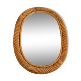 Rattan mirror