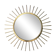 Mid-century 60s Gold Brass Witch Eye Sunburst Mirror