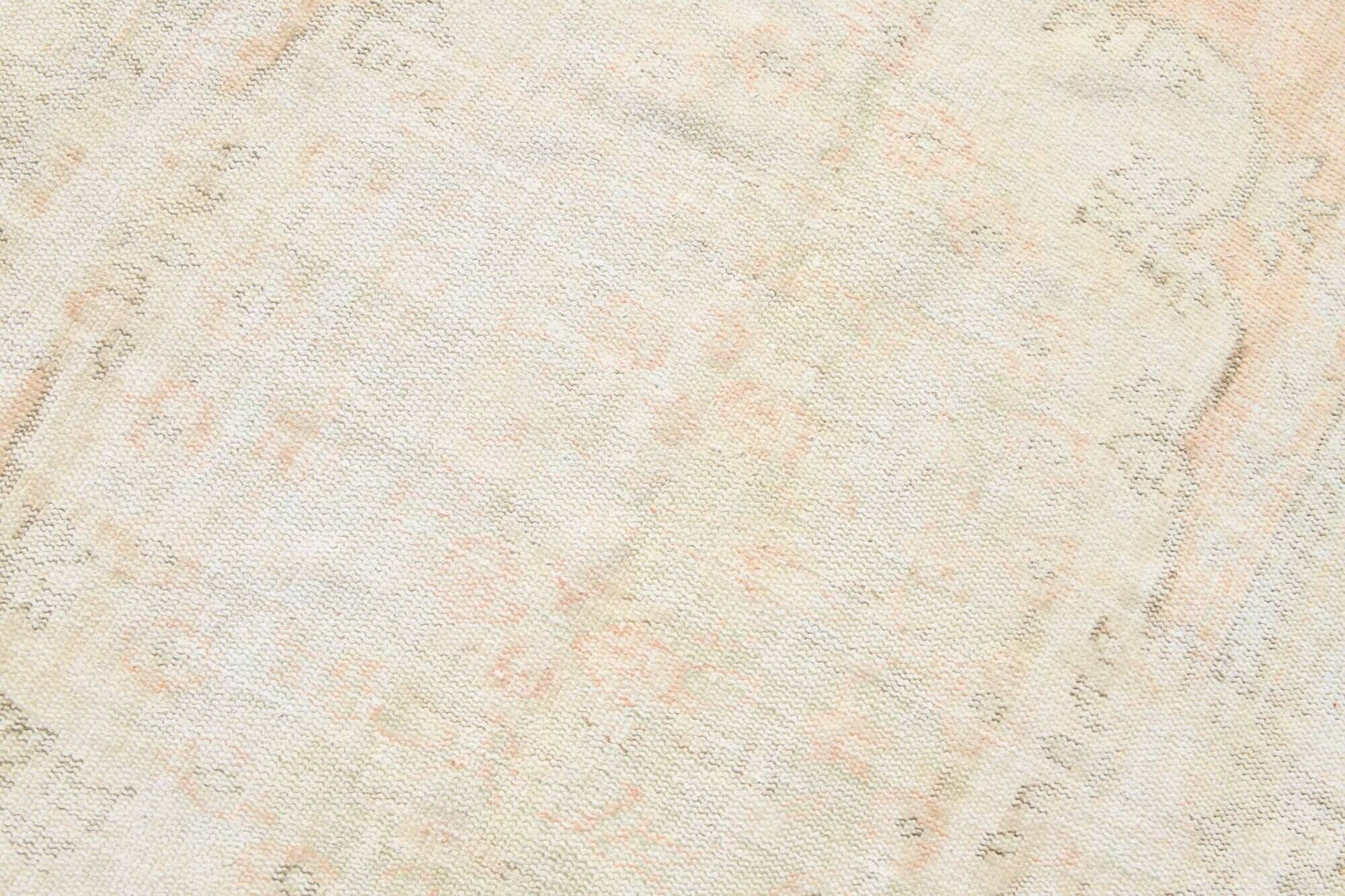Pale Blush Vintage Area Rug, 182x304 Cm Faded Wool Carpet, 182x304 Cm
