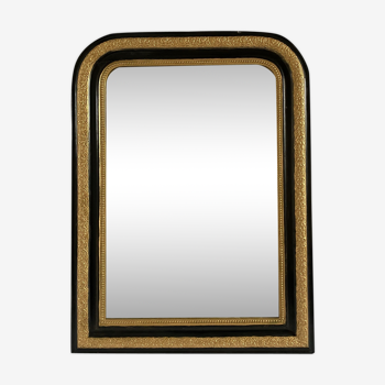 Mirror Napoleon III - black and gold - 104x78cm