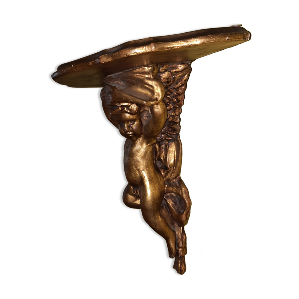 Console d'applique en bois doré