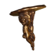 Gilded wood applique console