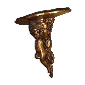 Console d'applique en bois doré