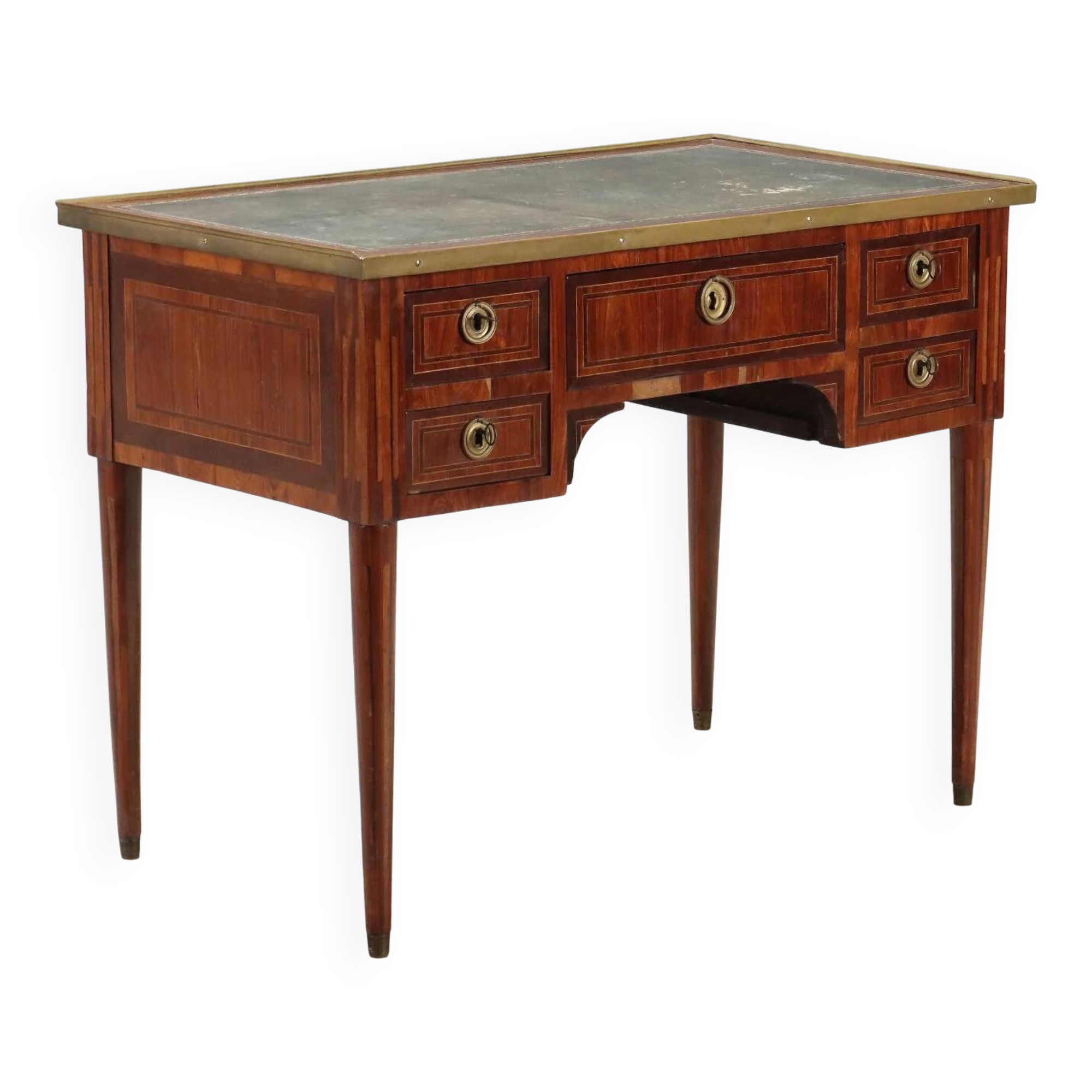 Neoclassical writing desk made of violet wood, 18th century.