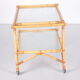 Vintage Bamboo Trolley and serving trolley 1960s