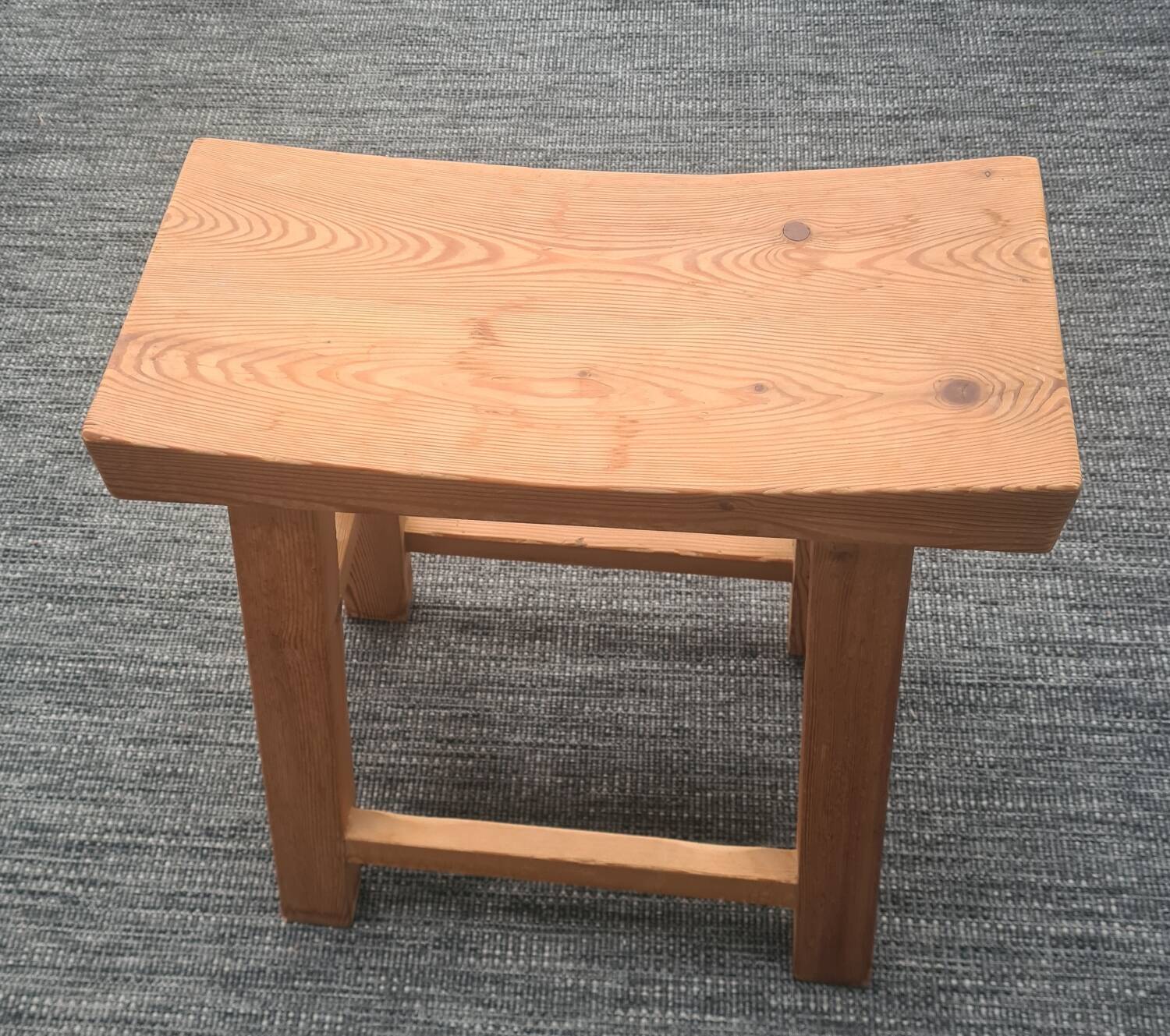 Solid pine stool