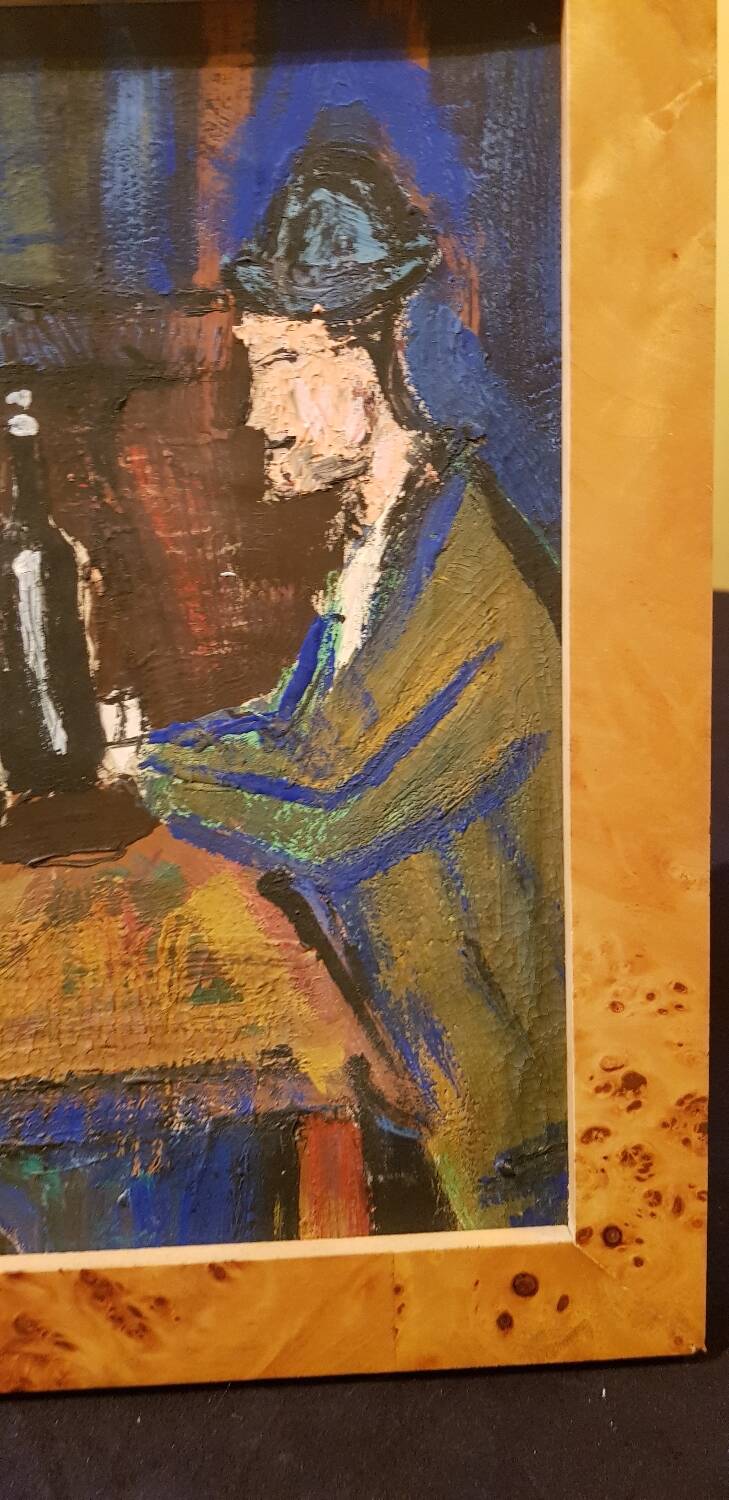 Acrylic on cardboard “The Card Players” by Paul Cézanne.