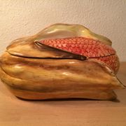 Soup cob of ceramic corn slurry vintage