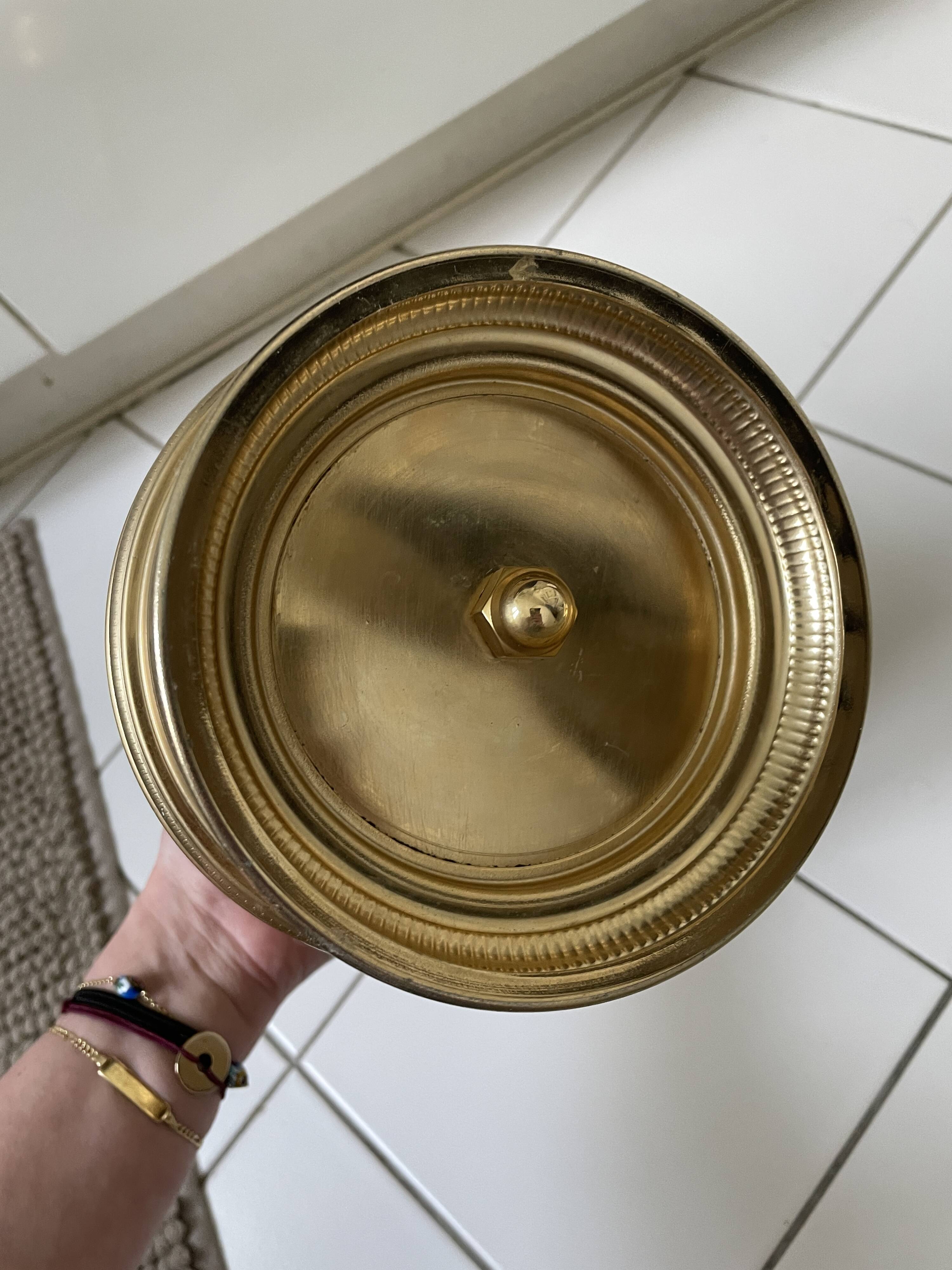 Serviteur laiton doré vintage