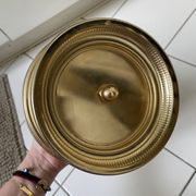 Vintage gilded brass servant