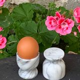 5 vintage marble coquetiers