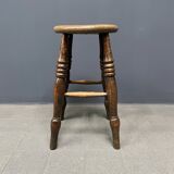 Ancien tabouret de pub anglais antique Windsor
