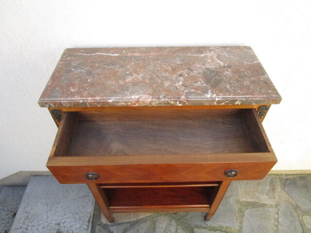 Bibus old marquetry and bronze ornament