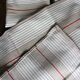 6 serviettes de table Toile à Matelas beige rouge