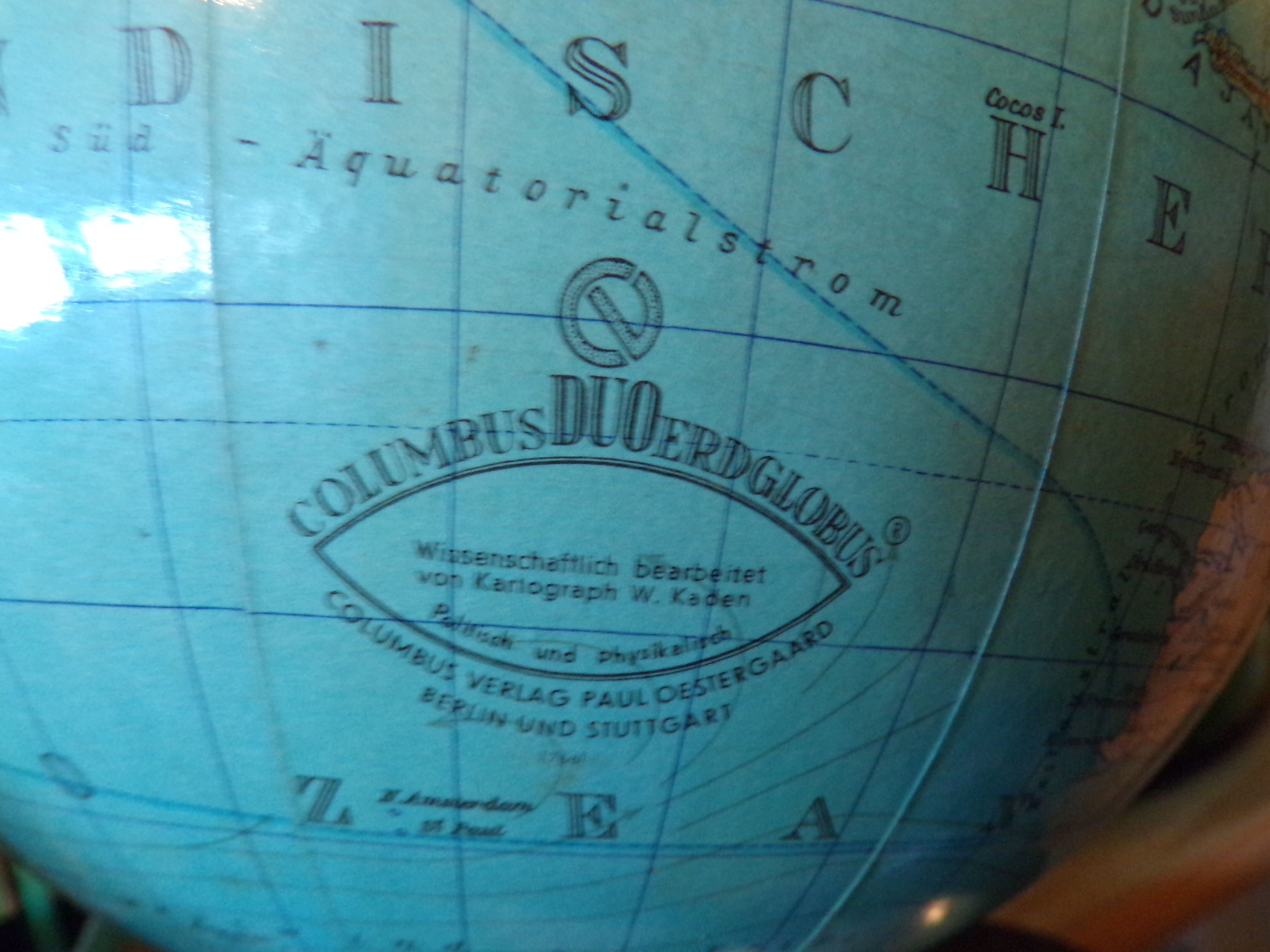 German luminous globe 1960