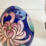 Vintage cloisonné enamelled eggs