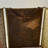 Vintage barber triptych mirror