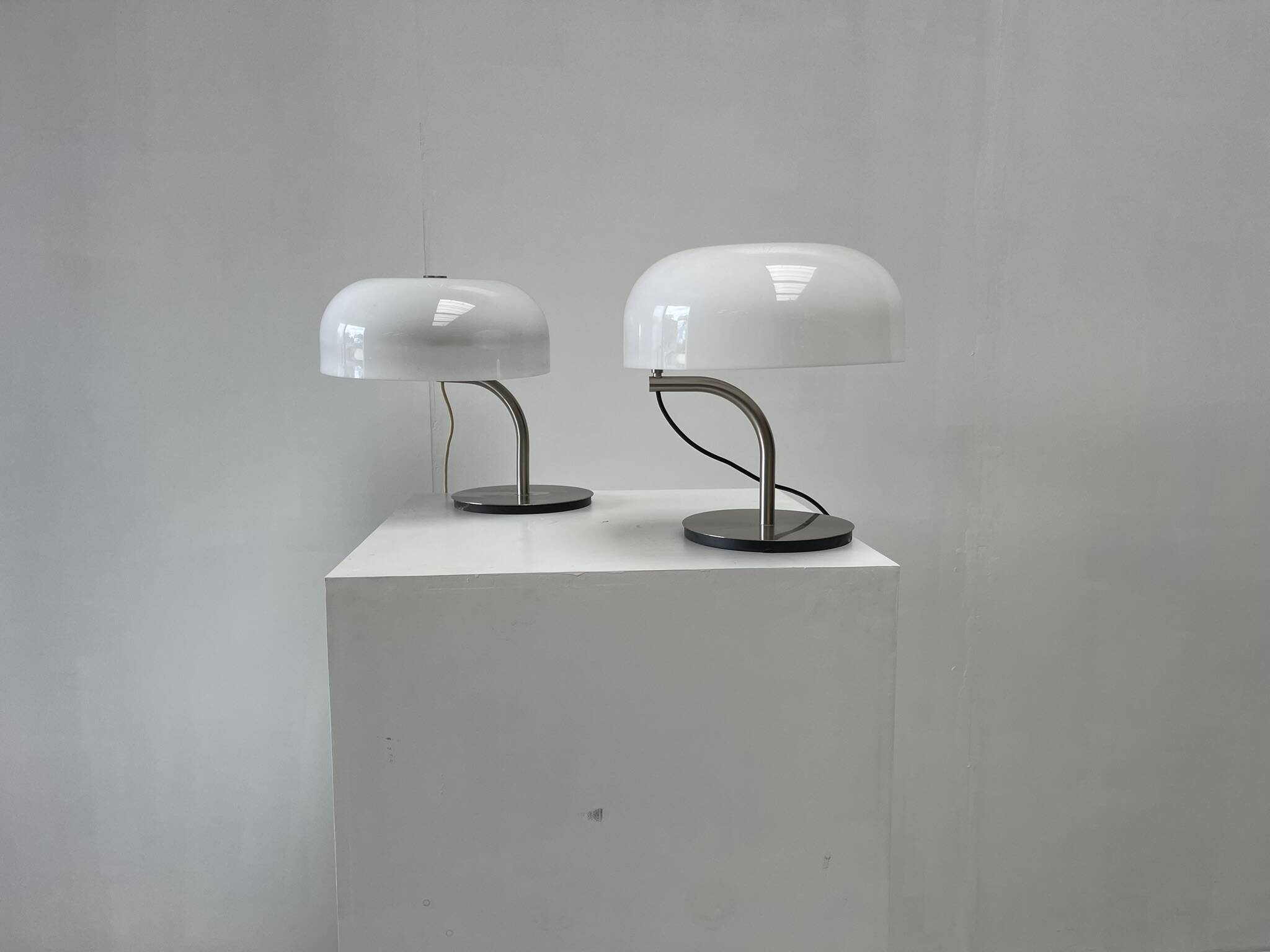 Pair of table lamps by Giotto Stoppino for Valenti, 1980s