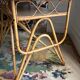 Vintage desk in rattan and bamboo from the 50s/60s.