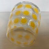 Multicolored polka dot patterned liquor service