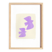 Peinture oiseaux sur papier signée Eawy