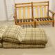 Sofa 2 places convertible into armchairs year 70-80 Solid pine.