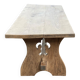 Table de ferme monastère rénovée en bois massif XVIII ème 200cm