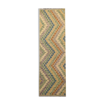 Traditional cream flat woven runner rug 81x300cm