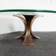 Vintage brutalist coffee table in bronze from the 1960s.