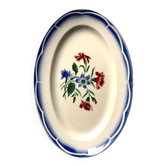 Oval serving dish Digoin Sarreguemines model Elorn