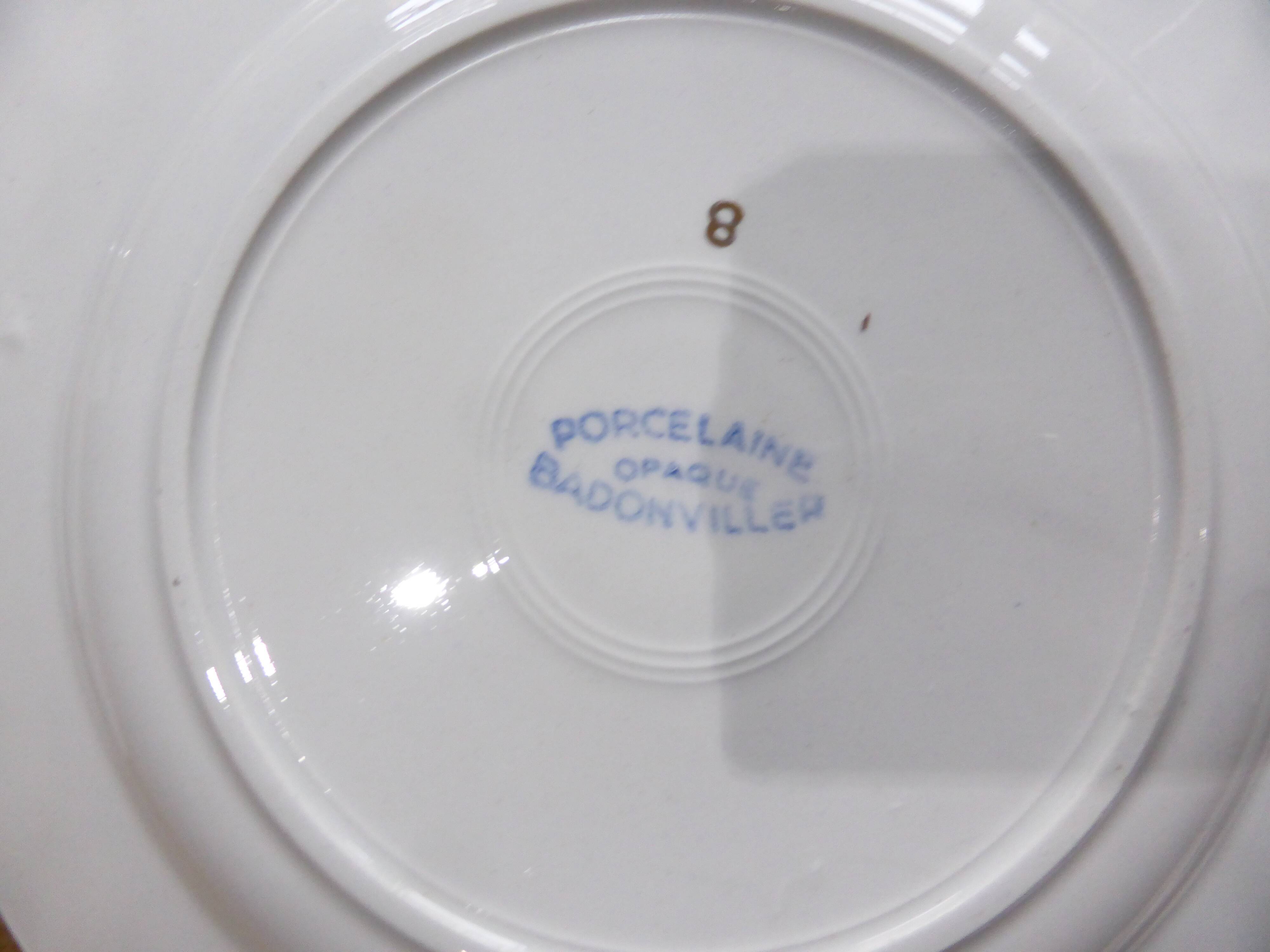 dessert plates x6 from the Badonviller factory