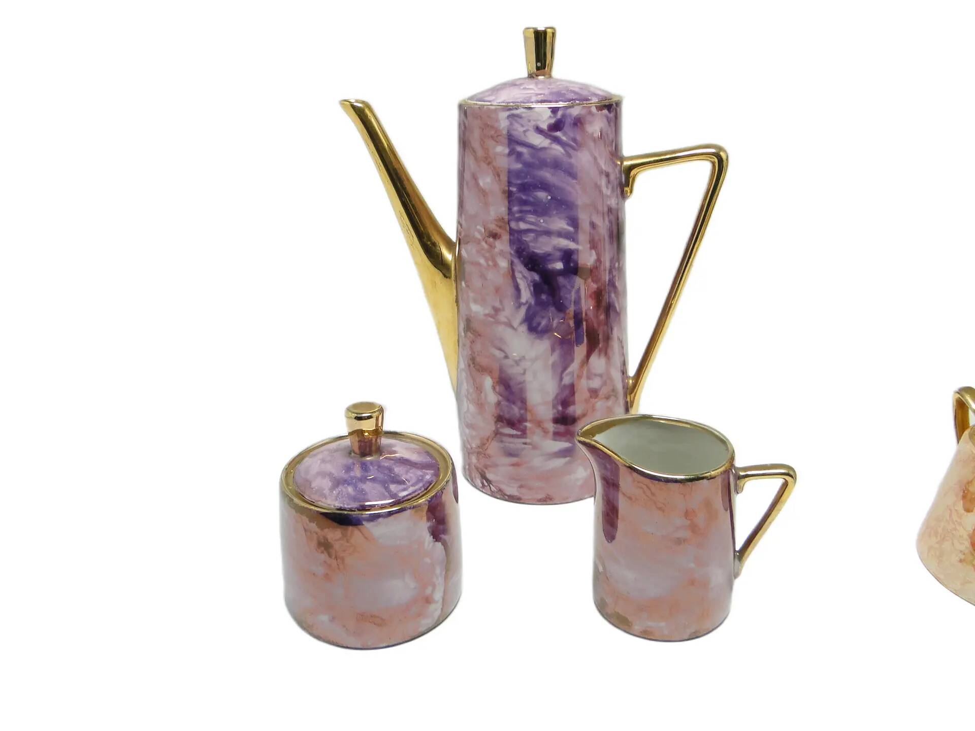 Krzysztof tableware set, mid-century modern, porcelain, Poland, 1970s.