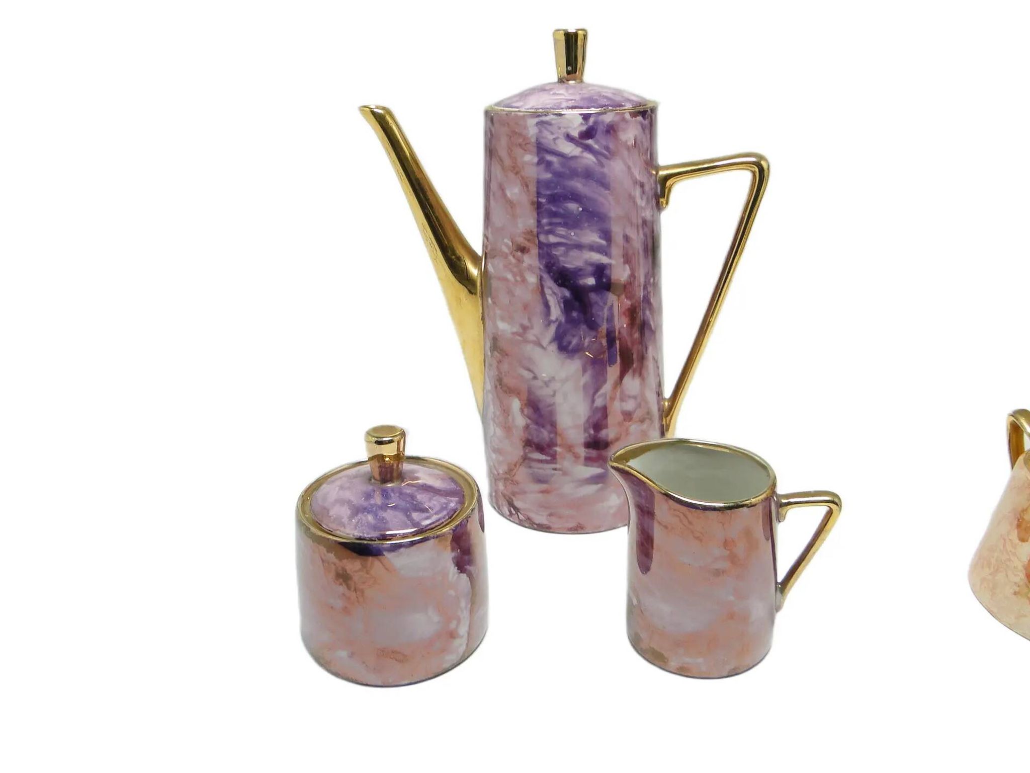 Ensemble de vaisselle Krzysztof, style moderne du milieu du siècle, porcelaine, Pologne, années 1970.