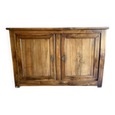 Buffet bas ancien bois massif patiné - Époque XIXe / Début XXe siècle