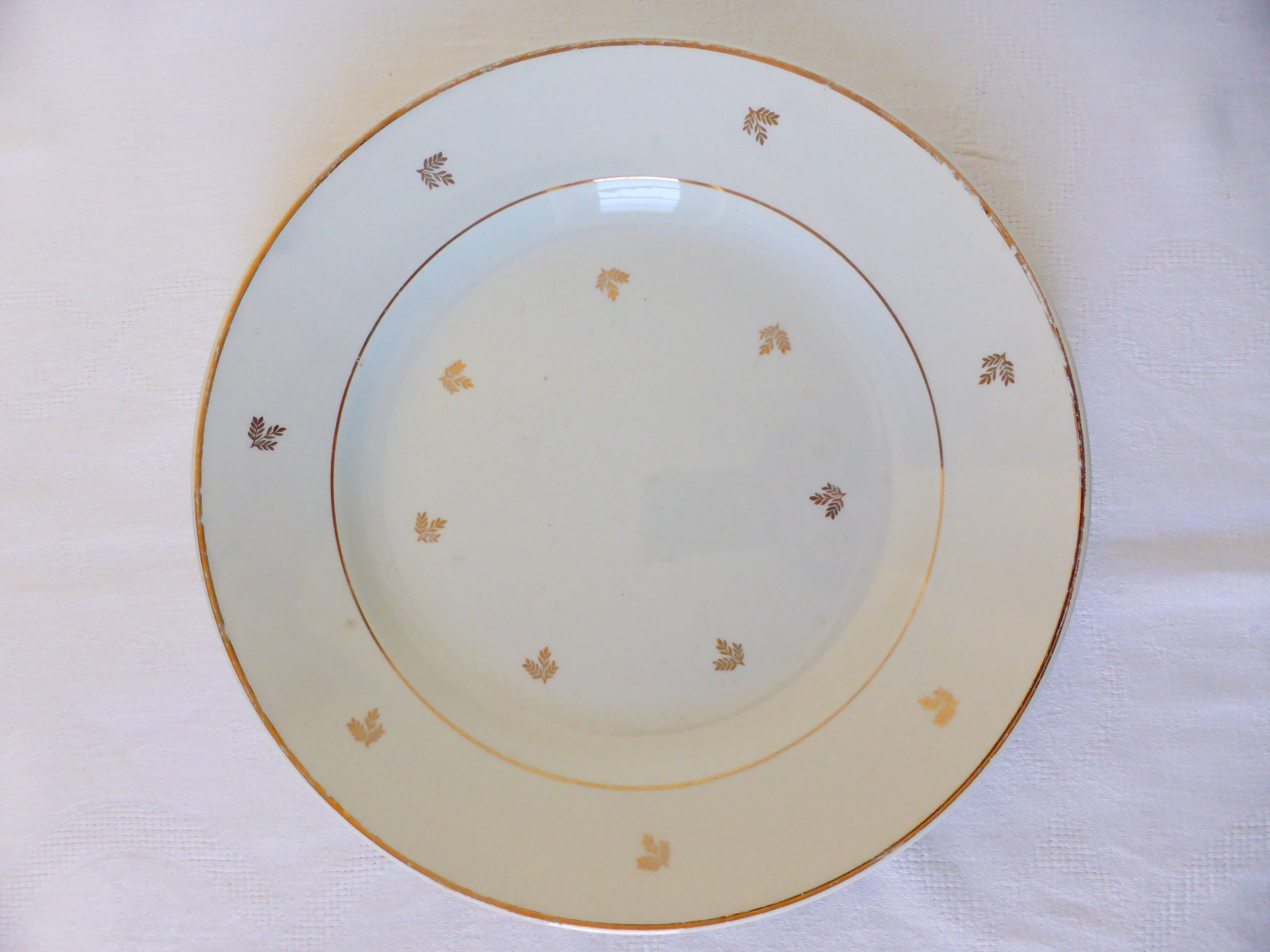 1 round vintage serving dish Badonviller 2106117