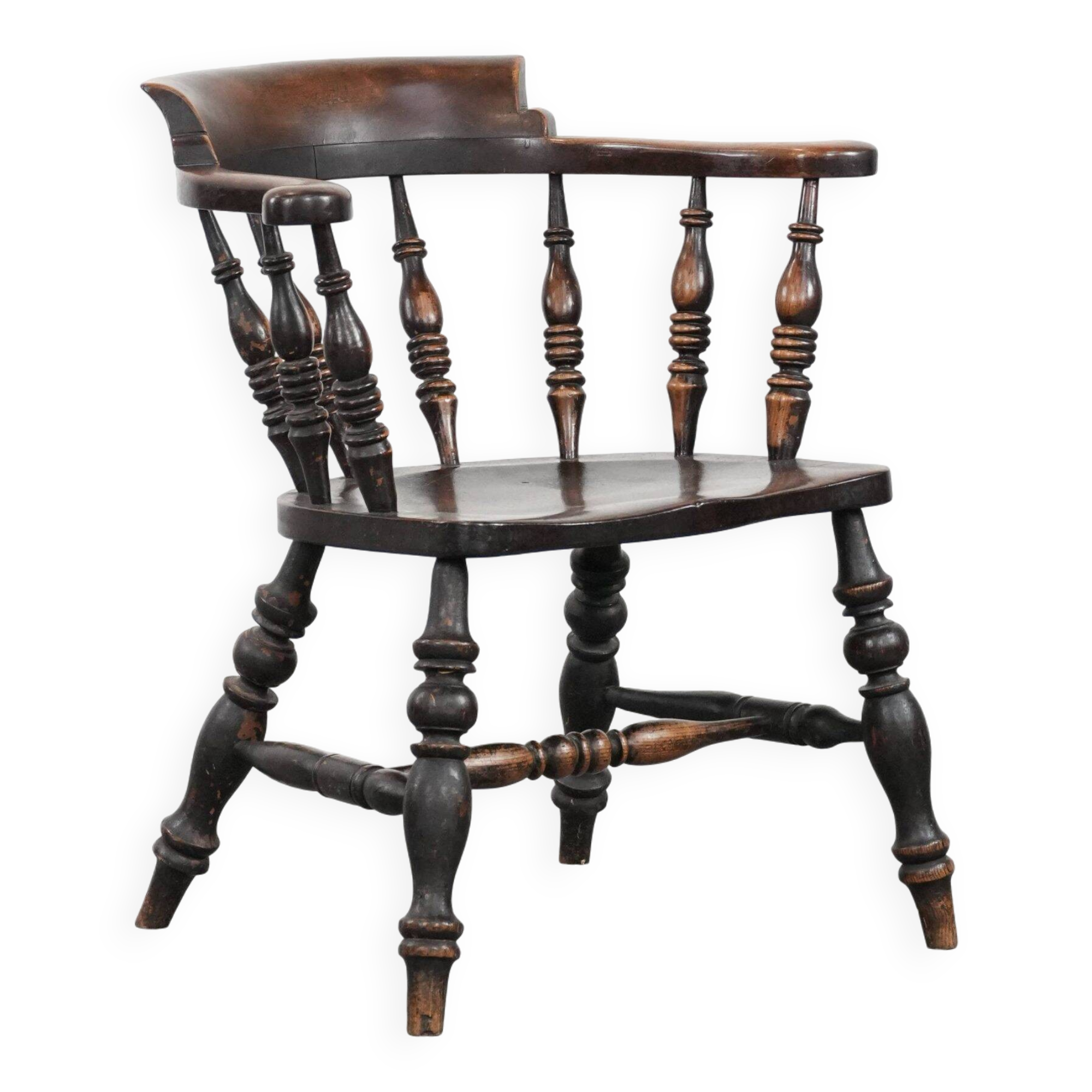 Antique English captain's chair /  desk chair from the early 19th century