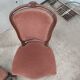 Set of 3 Louis Philippe style chair in walnut