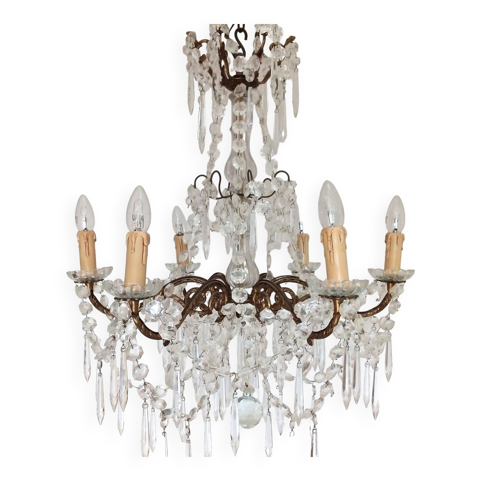 Bronze crystal chandelier style - Haussmanian - chic decor