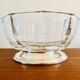Saladier italien cristal argent 1970