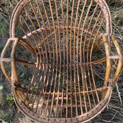 Vintage 1960s bamboo rattan chairs