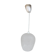 Old molded glass + support white 70s vintage suspension