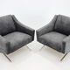 1970s pair of italian design armchairs