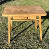 Small telephone table with compass feet, vintage 1960s