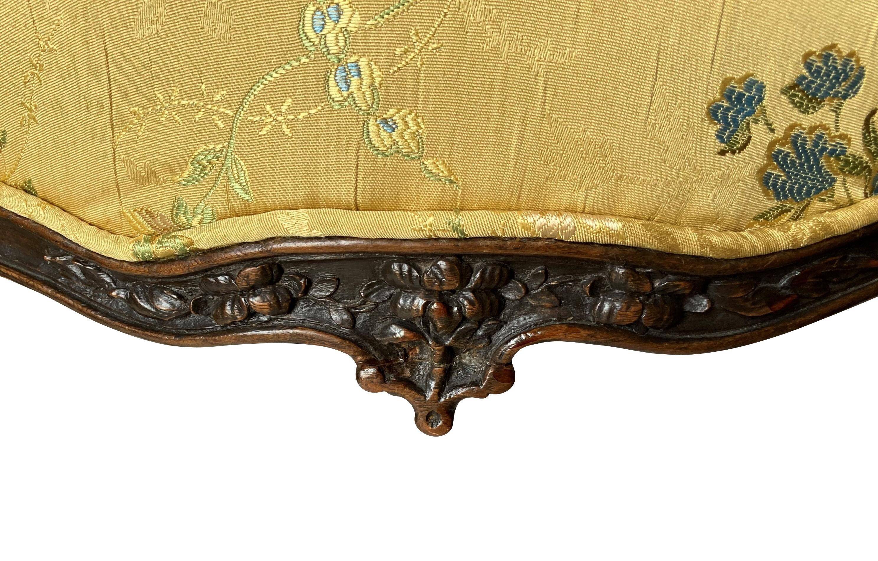 Pair of Louis XV period armchairs