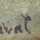 HST painting dated 1959 beautiful "Landscape with mountain" signed + frame