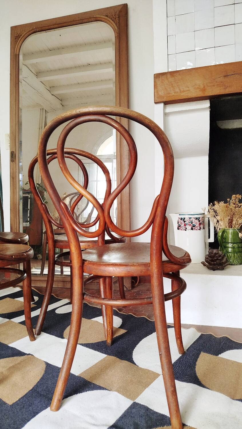 4 chaises Thonet modèle 20