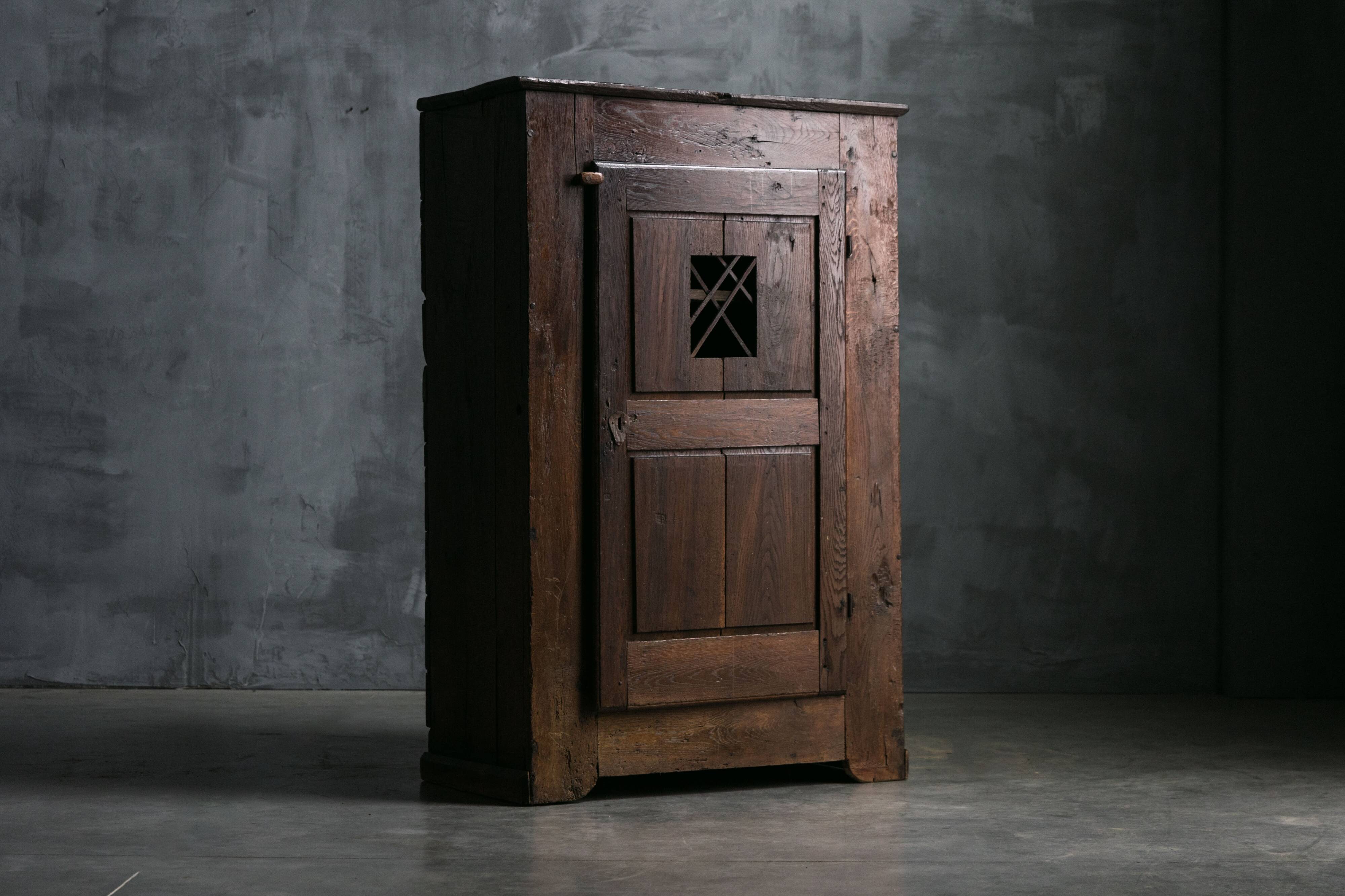 Primitive Wabi Sabi Cabinet, France, 19th Century